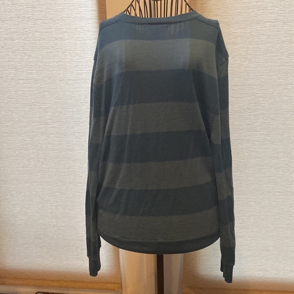 Banana Republic blue Striped Extra Fine Merino wool sweater - Picture 3 of 6